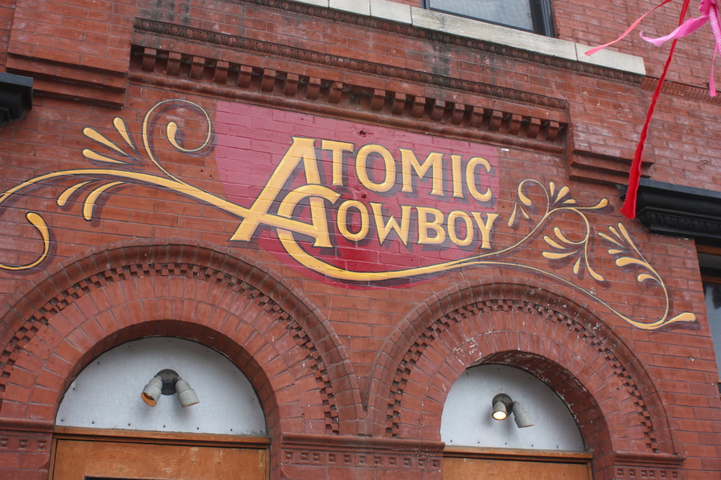 This is one of many new paintings done to the outside of Atomic Cowboy